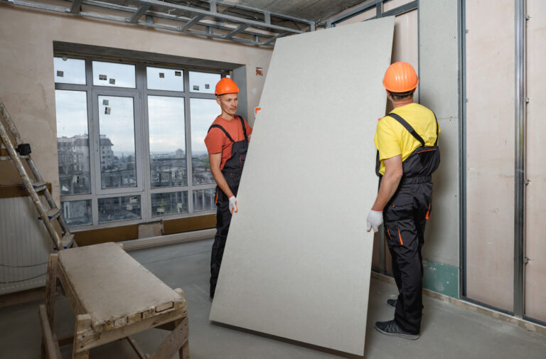 Surrey Home Renovation Contractors Installing Drywall